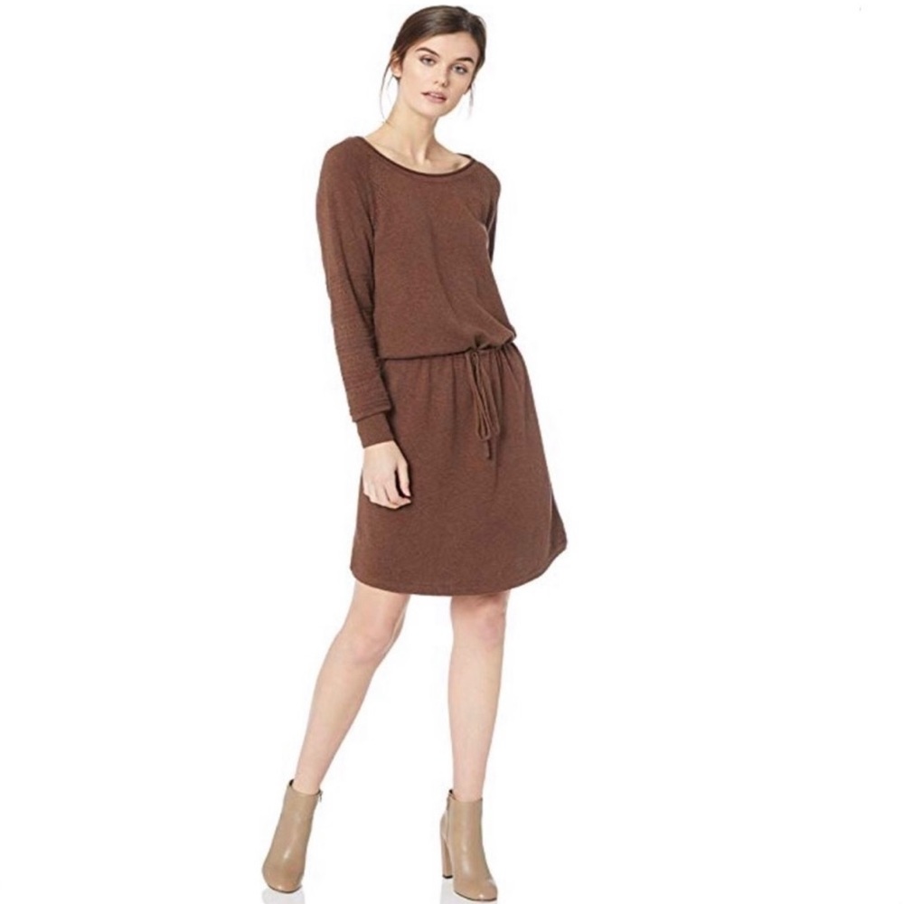 Prana Leigh Cozy Brown Knit Dress Size XL